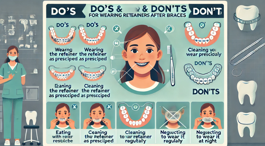 Do's and Don'ts for Wearing Retainers After Braces